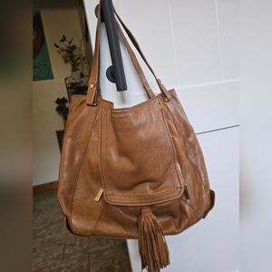 Kooba leather tote with tassel
